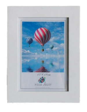 White  Photo frame 10x15 cm