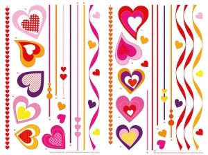 Sticker Heart Strings