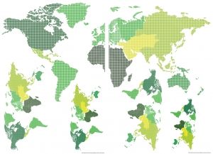 Sticker World map