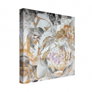 Oil painting Blossomed peony