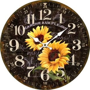 Wall clock Garden