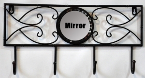 Закачалка за стена с огледало