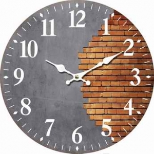 Wall clock Two worlds