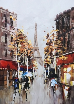 Картина с маслени бои Париж