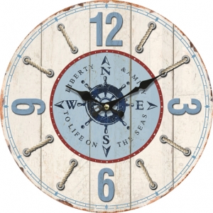 Стенен часовник Котва с безшумен часовников механизъм