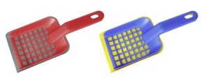 Shovel + sieve for animals, Plastic 28 cm