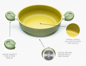 Casserole with lid / 2 handles Olivilla 24 cm.