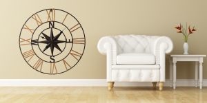 Wall clock Compass