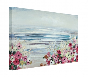 Картина с маслени бои Цветя в морето