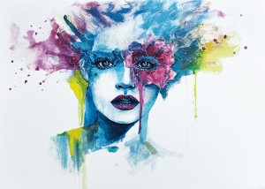 Картина с маслени бои Абстрактно лице