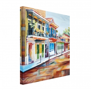 Oil painting Abstract street
