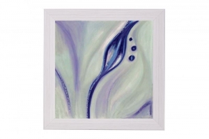 Framed Print - Purple floral motive