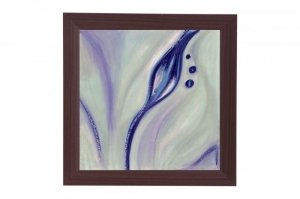 Framed Print - Purple floral motive