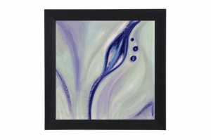 Framed Print - Purple floral motive