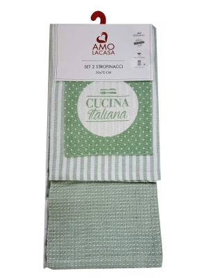 Set of two kitchen towels Cucina Italiana