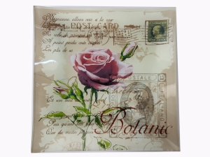 Decorative plate Rose