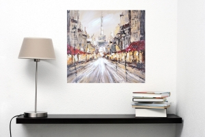 Oil painting Street in Paris