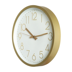 Wall clock Golden with silent mechanism