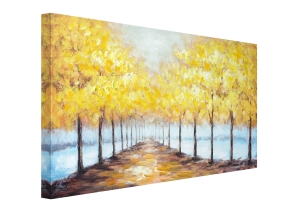 Oil painting Golden autumn