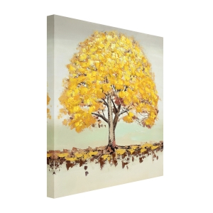 Oil painting Golden tree