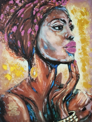 Картина с маслени бои Портрет на жена