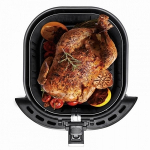 Фритюрник AirFryer Oliver Voltz OV51980Q, 1500W, 5л., WiFi управление, Горещ въздух, Таймер, до 200C, Черен