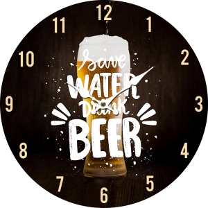 Wall clock Beer time