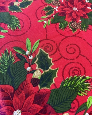 Покривка за маса "Коледна звезда" 140х180см.