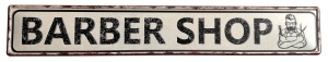 Barber Shop – метална табела