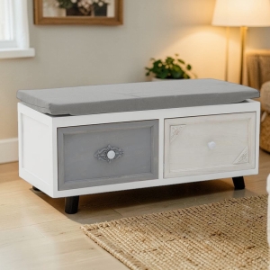 Wooden Drawer Bench Isabela