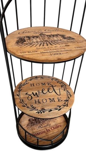 Метална етажерка във формата на бутилка - 3 рафта