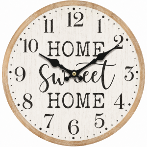 Sweet Home Wall Clock with Silent Clock Movement