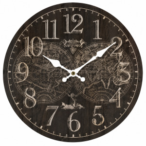 Atlas Wall Clock with Silent Clock Movement