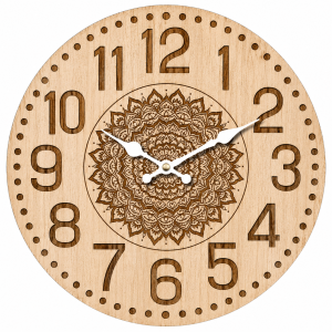 Mandala Wall Clock with Silent Clock Movement