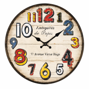 Antique Wall Clock with Silent Clock Movement