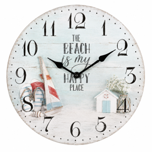 Beach Memories Wall Clock with Silent Clock Movement