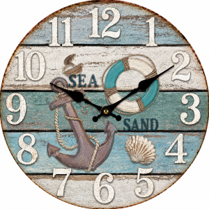 Sea Mood Wall Clock with Silent Clock Movement