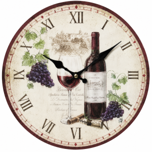 Wall Clock Provence with Silent Clock Mechanism