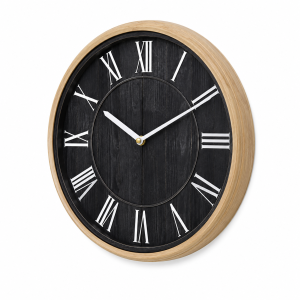 Wall Clock Graphite with Silent Clock Mechanism