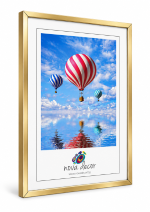 Пластмасова Златиста Рамка за снимка 30x40 см