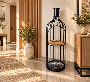 Metal Shelf Black bottle