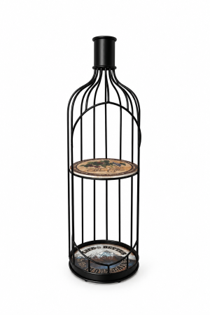 Metal Shelf Black bottle