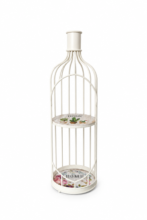 Metal Shelf White bottle 2